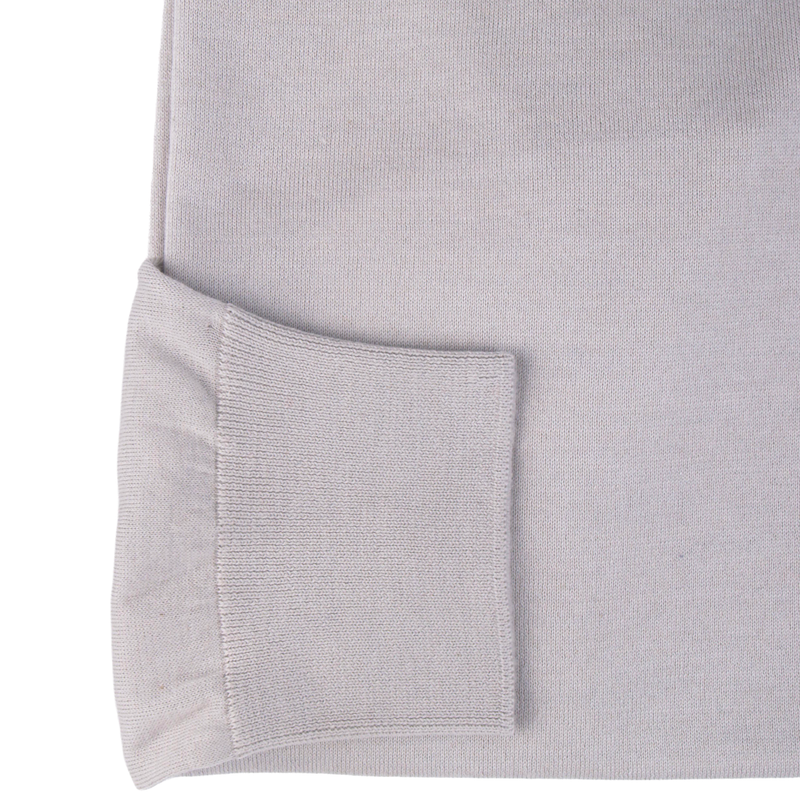 Fioroni light beige polo shirt with long sleeves