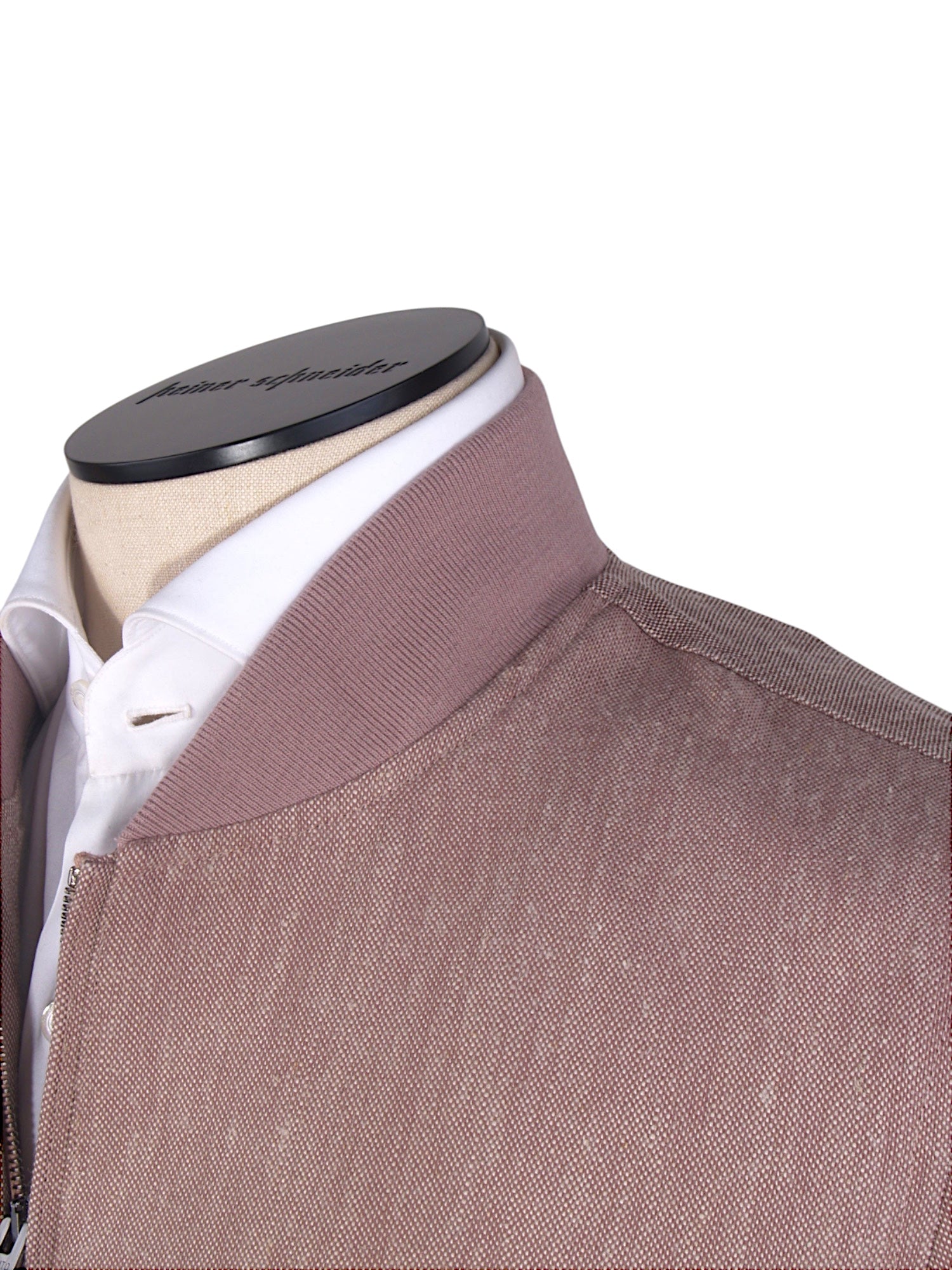 Manto Jacke Leinen Mix in Altrosa