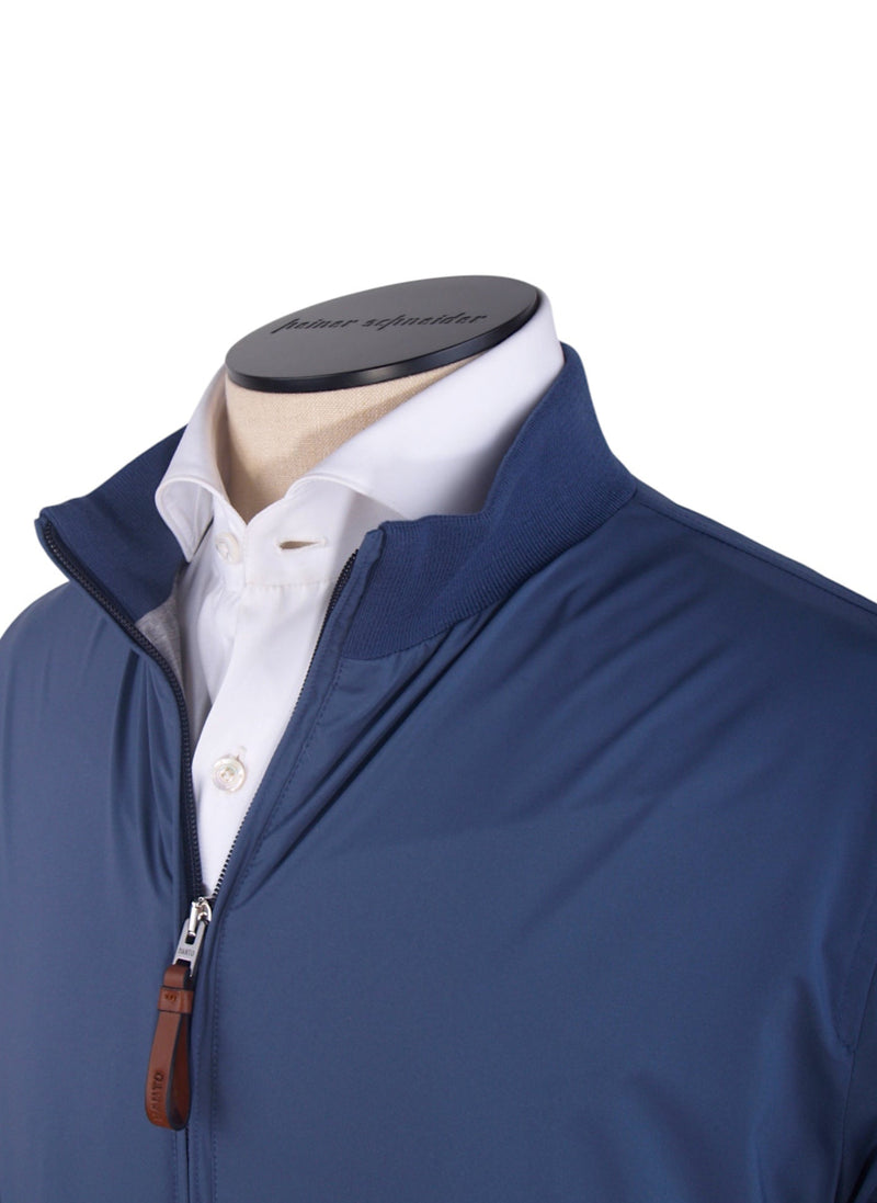 Manto lightly lined summer blouson in dove blue