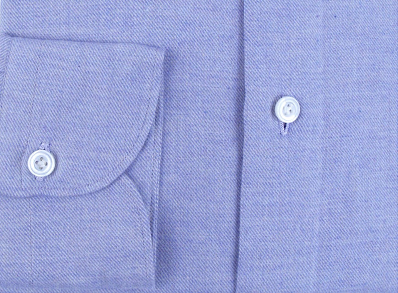 Sannino Albini blau-lila Softflanell Hemd