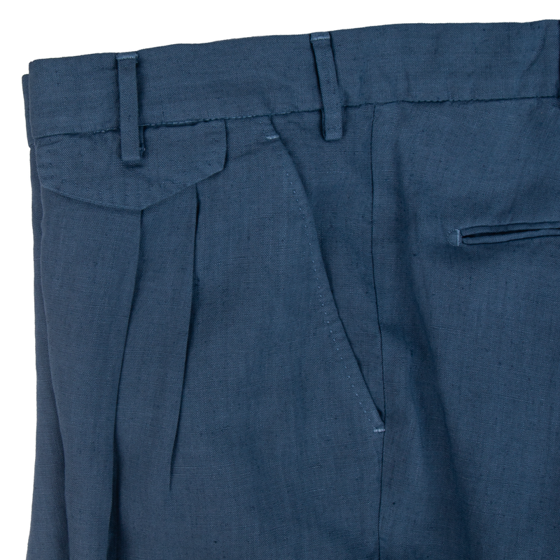 Santaniello Leinenhose Evoluto Taubenblau