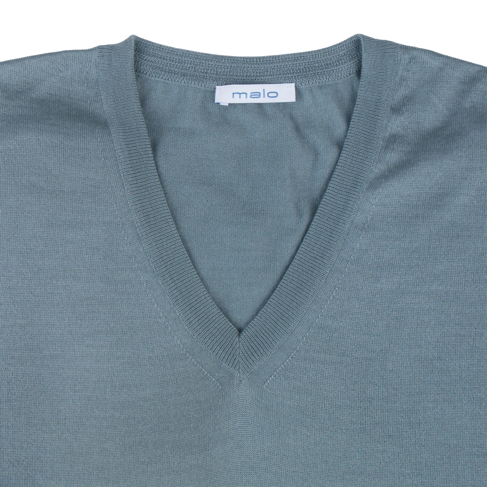 Malo Kaschmir Seide Pullover in Mintgrau