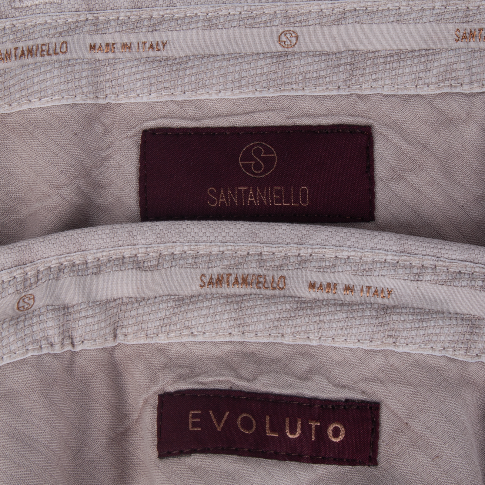Santaniello Evoluto trousers in elegant light gray