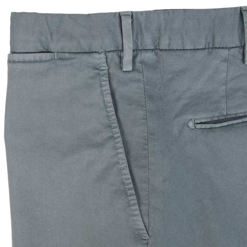 Santaniello Baumwollhose Evoluto Grau Blau