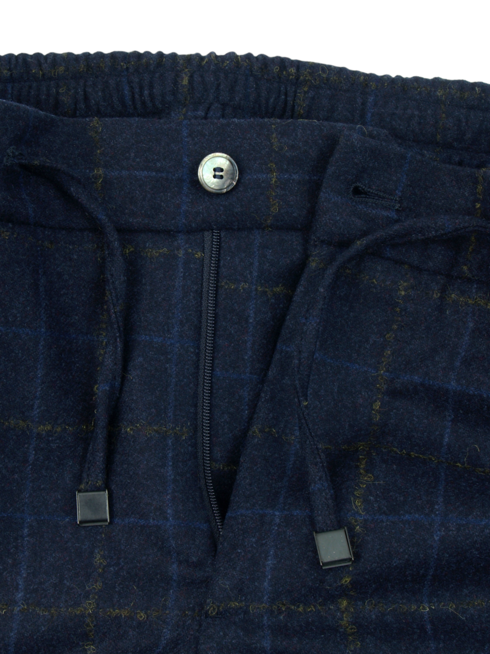Dunkelblaue Santaniello Flanell Joggpants