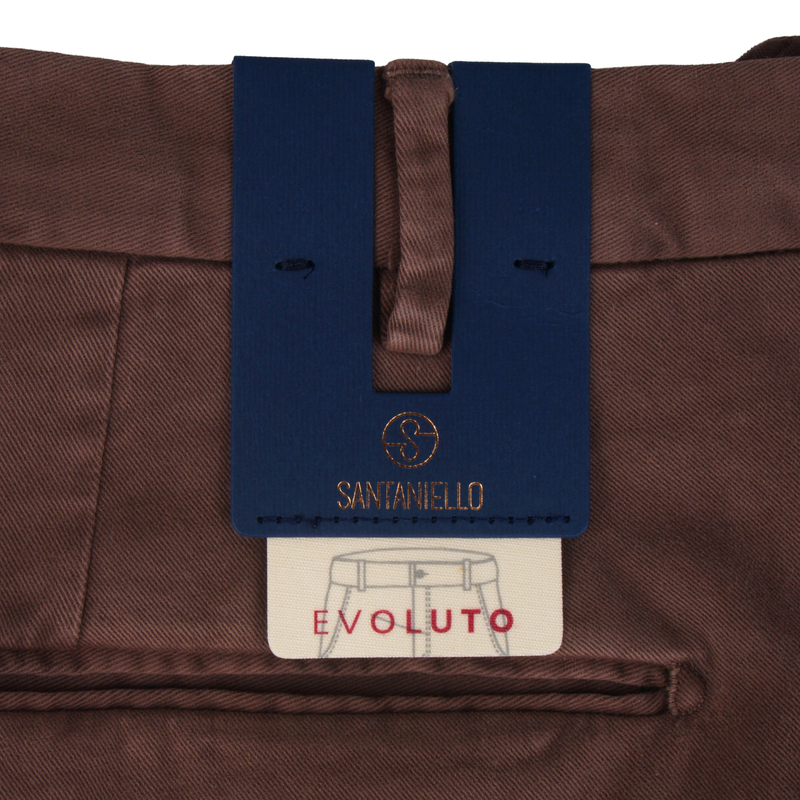 Santaniello Evoluto cotton trousers chocolate brown