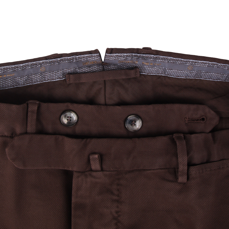 Santaniello Baumwollhose Evoluto in Dunkelbraun