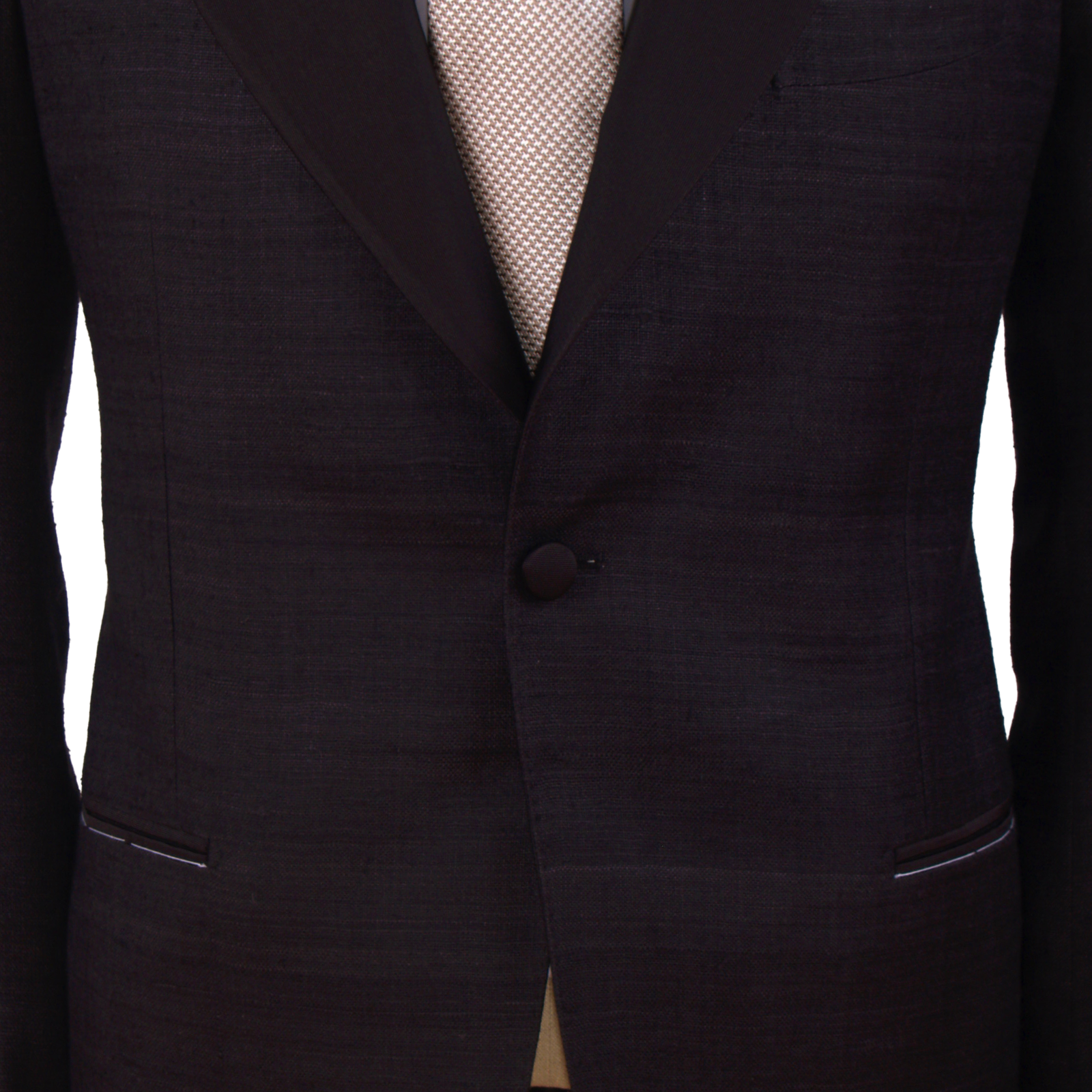 Gaiola silk tuxedo in dark brown