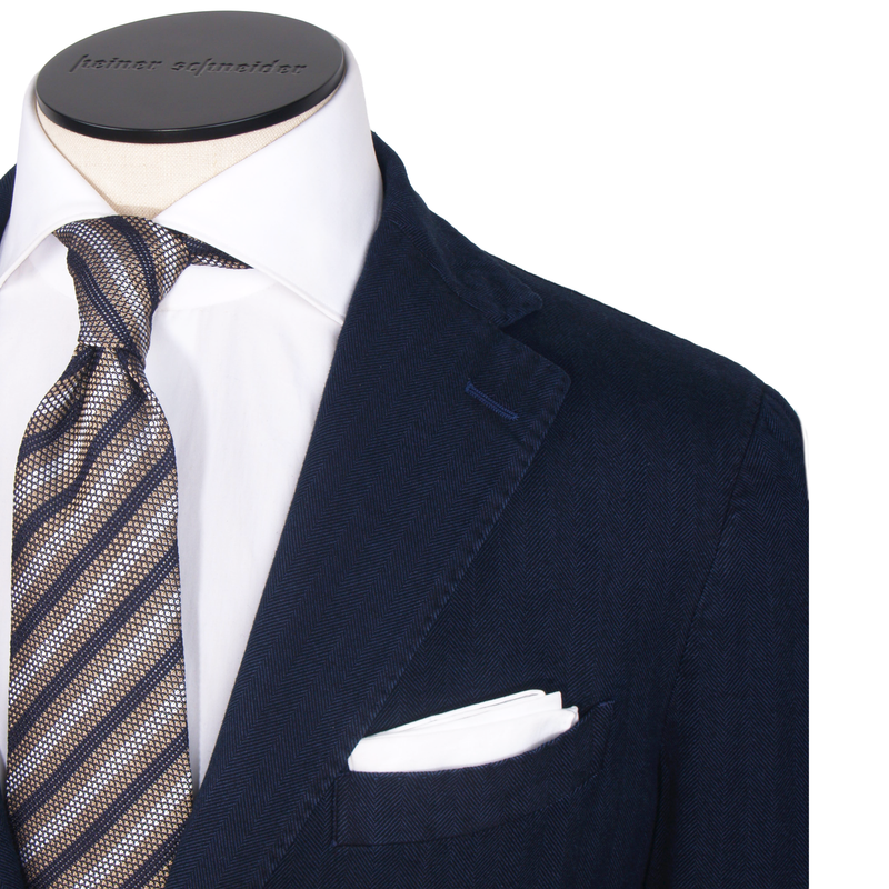 Santaniello cotton jacket in dark blue