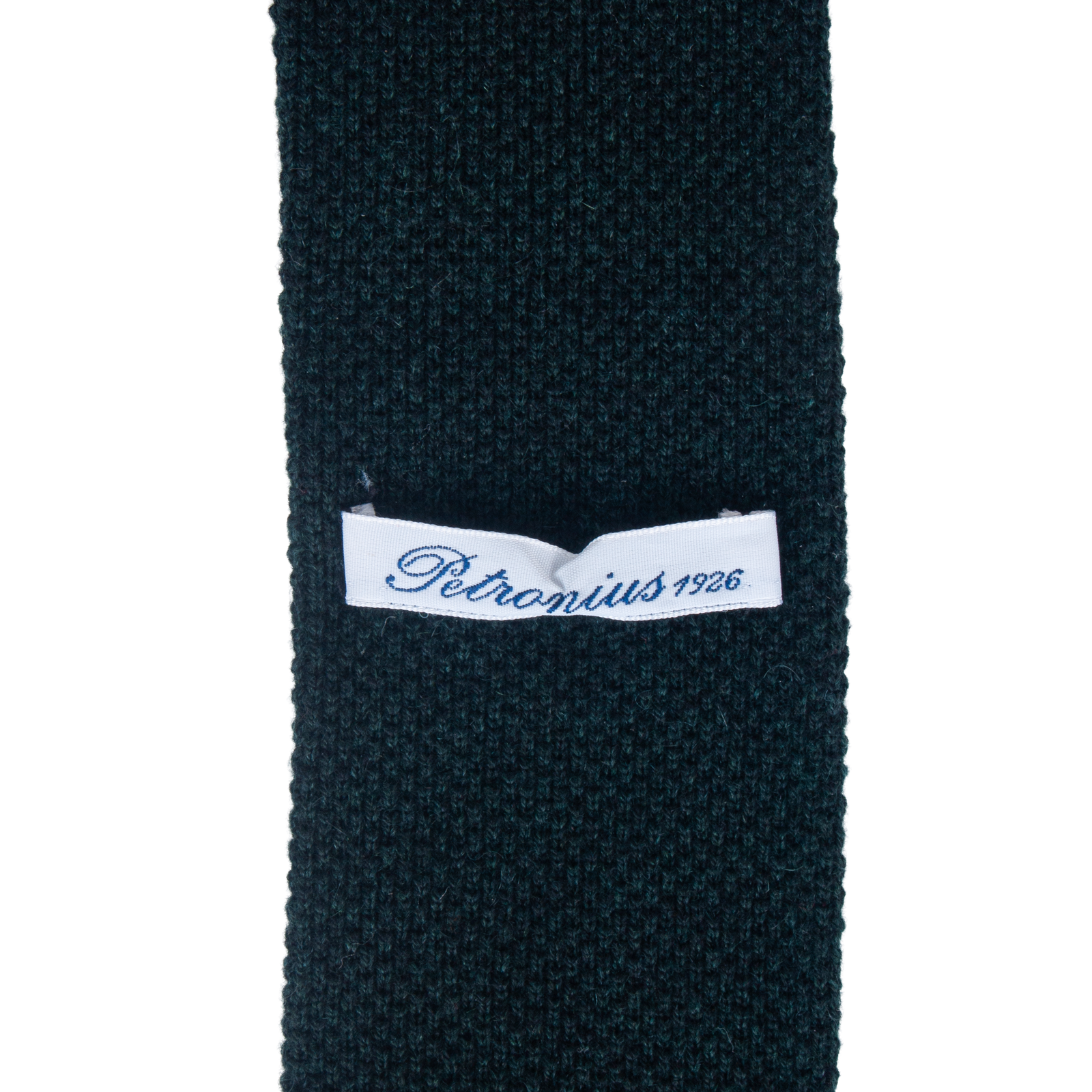 Petronius 100% Cashmere Strickkrawatte Jagdgrün