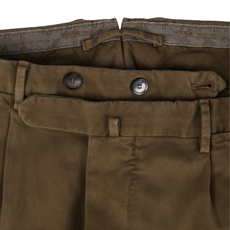 Santaniello Evoluto trousers in olive green