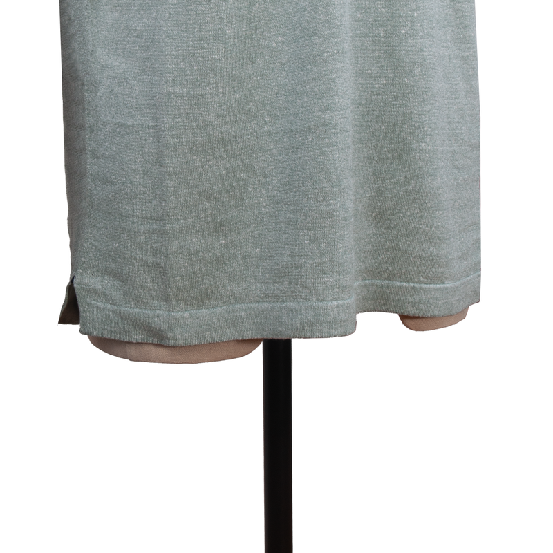 Fioroni pastellgrüne Strick T-Shirt