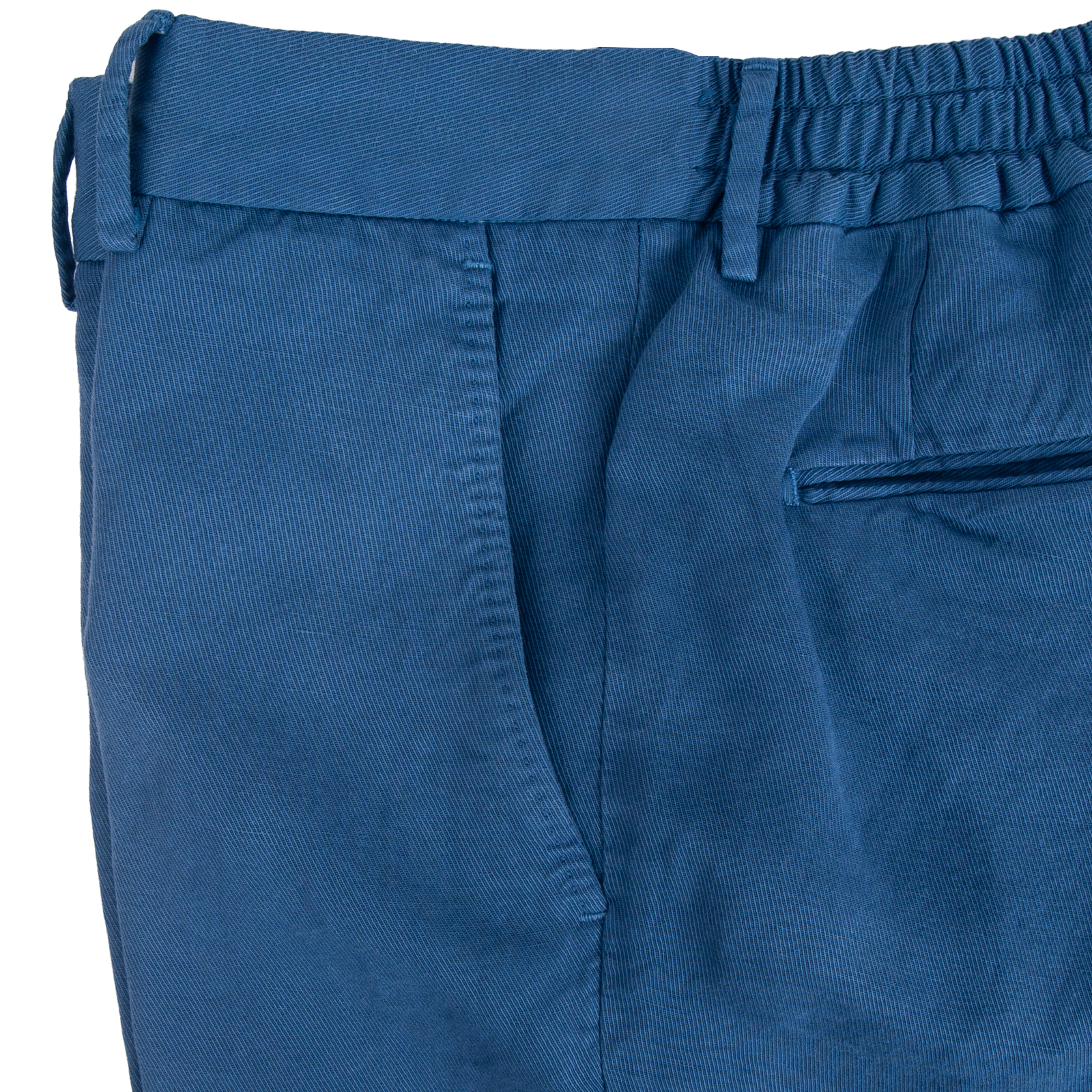 Santaniello Evoluto summer trousers in an intense azure blue