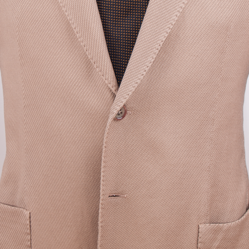 Santaniello cotton linen jacket sand