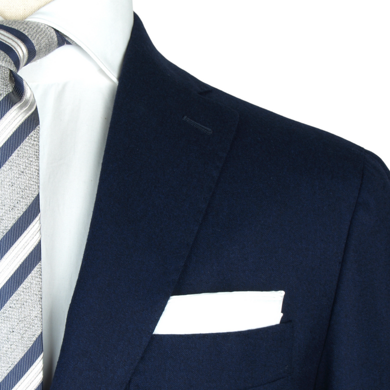 Luigi Borrelli Blauer Soft Flanell Anzug