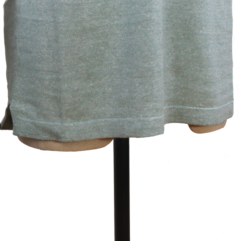 Fioroni pastellgrüne Strick T-Shirt