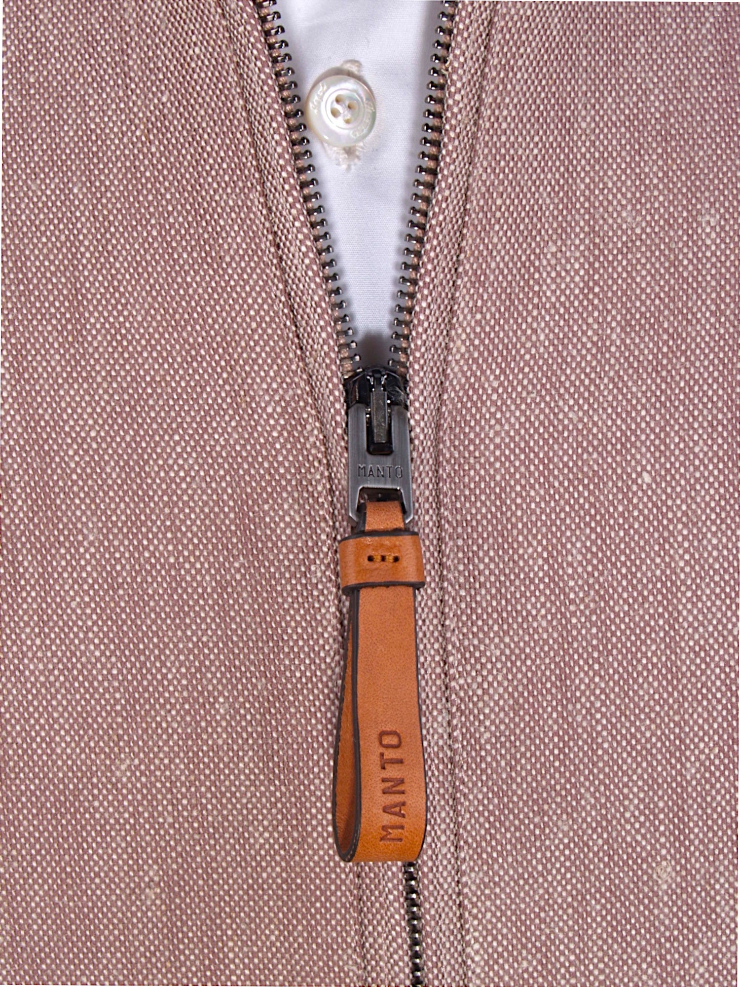 Manto Jacke Leinen Mix in Altrosa