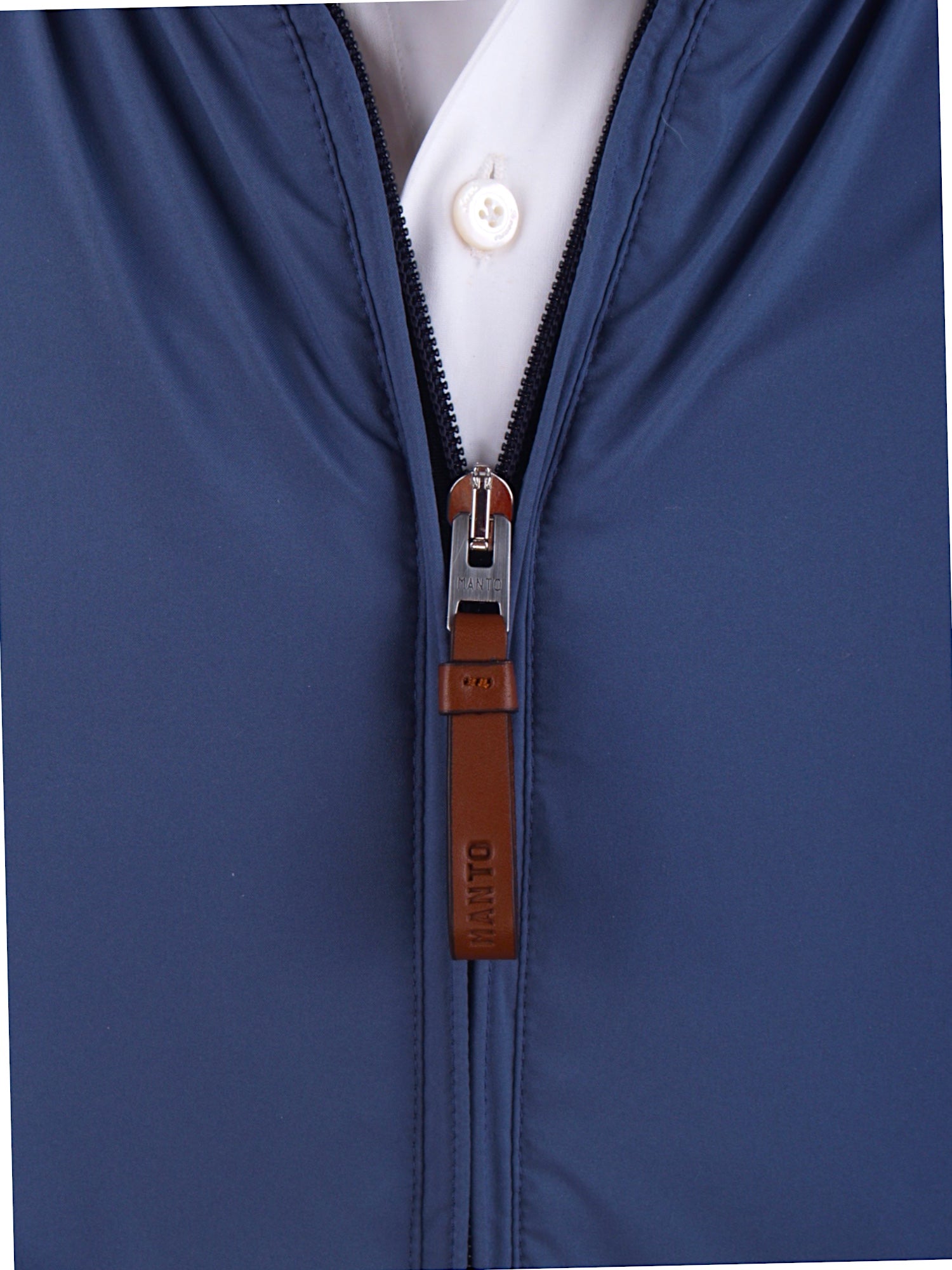 Manto lightly lined summer blouson in dove blue