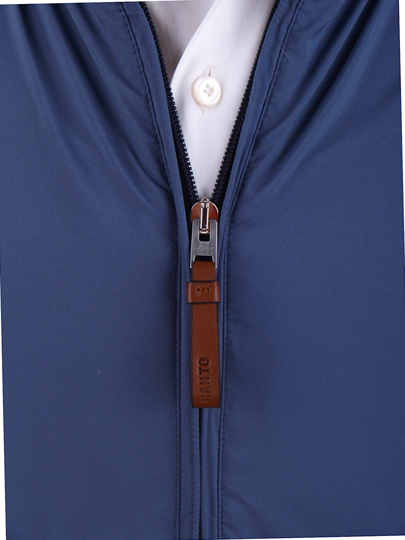 Manto lightly lined summer blouson in dove blue