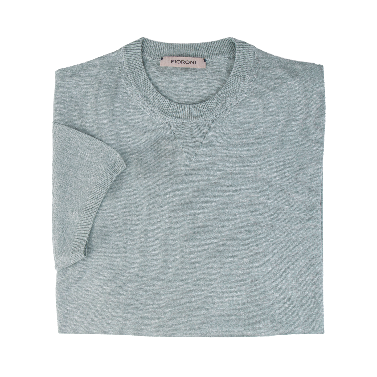 Fioroni pastellgrüne Strick T-Shirt