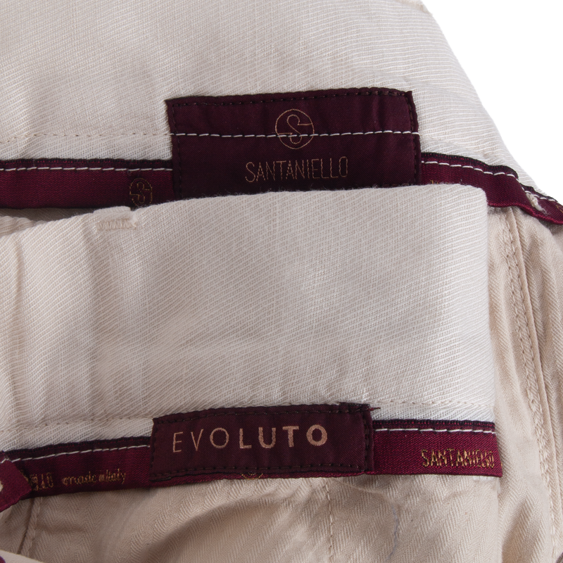 Santaniello elegant Evoluto summer trousers in stylish beige