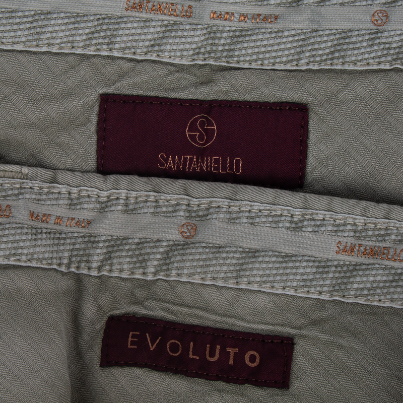 Santaniello Baumwollhose Evoluto Grau Grün