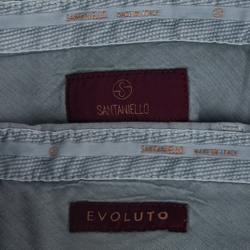Santaniello Baumwollhose Evoluto Grau Blau