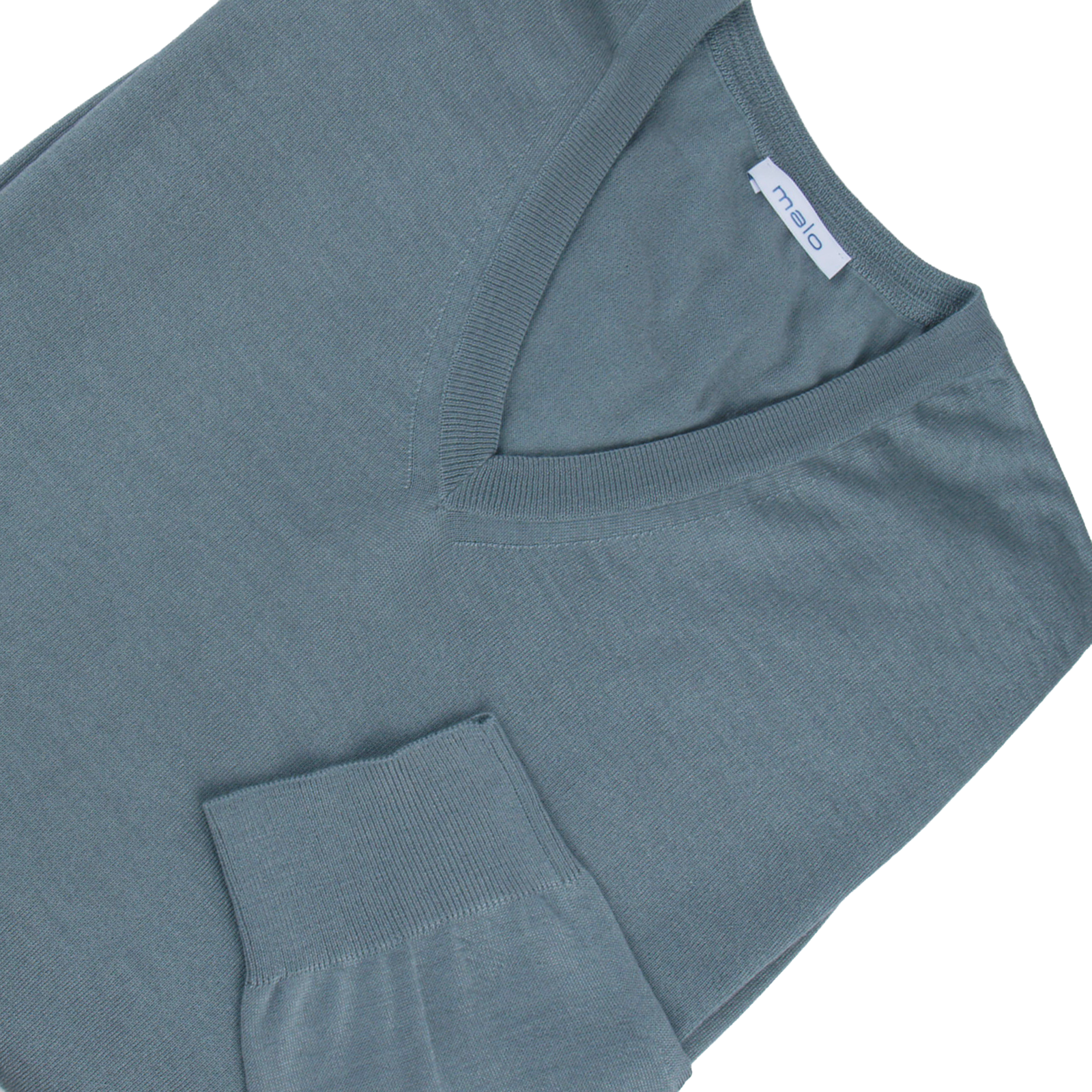 Malo Kaschmir Seide Pullover in Mintgrau