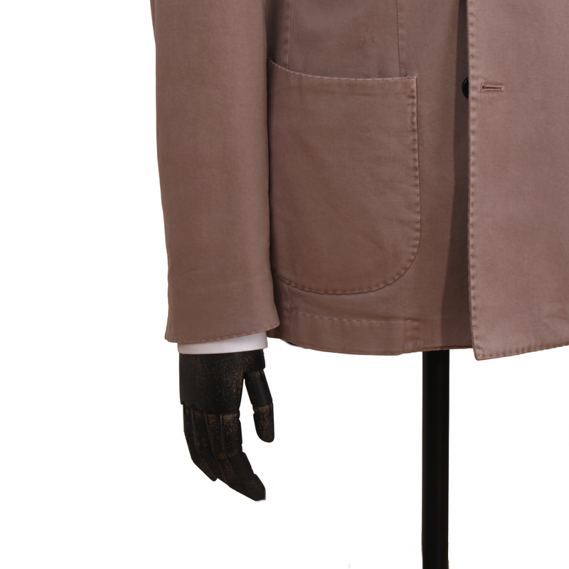 Santaniello cotton suit in sand rose