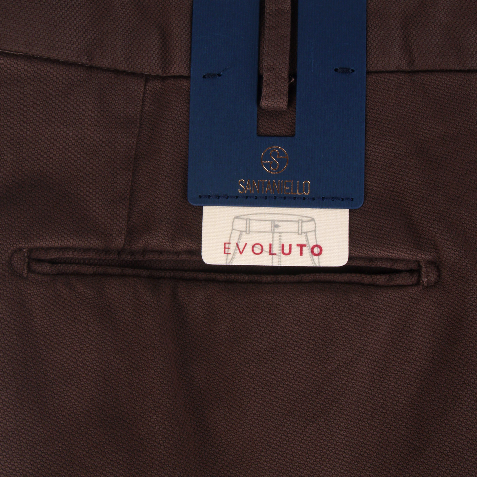 Santaniello Baumwollhose Evoluto in Dunkelbraun