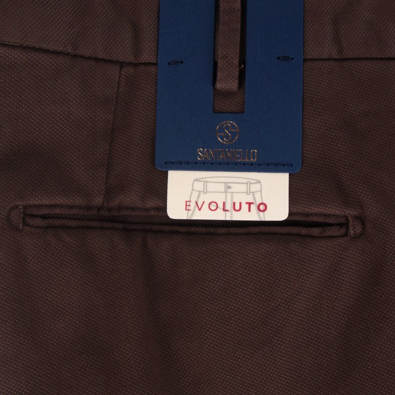 Santaniello Baumwollhose Evoluto in Dunkelbraun