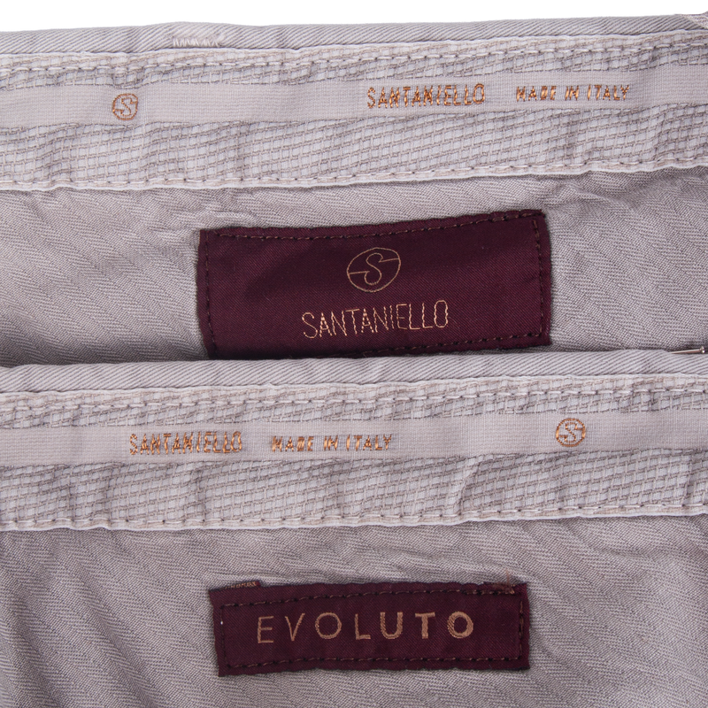 Santaniello cotton trousers Evoluto light gray