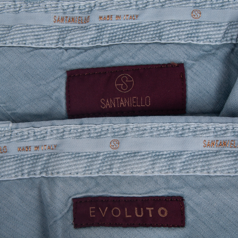 Santaniello cotton trousers Evoluto light blue