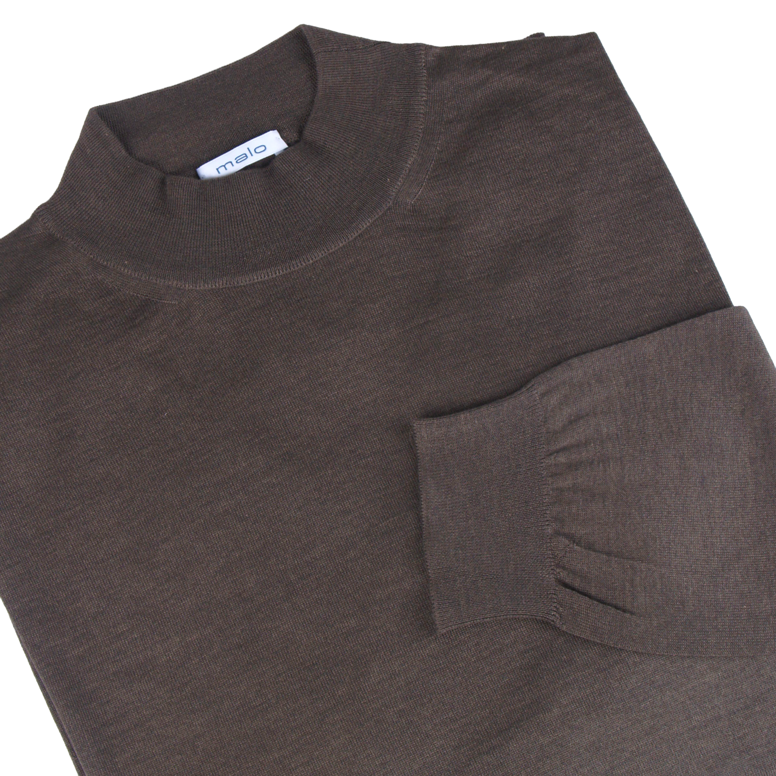 Malo Kaschmir Seide Pullover in Taupe Melange