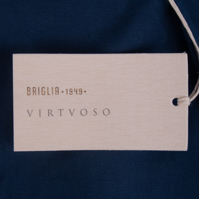 Briglia 1949 Leinen Baumwollhose Model Courmayeurv Nachtblau