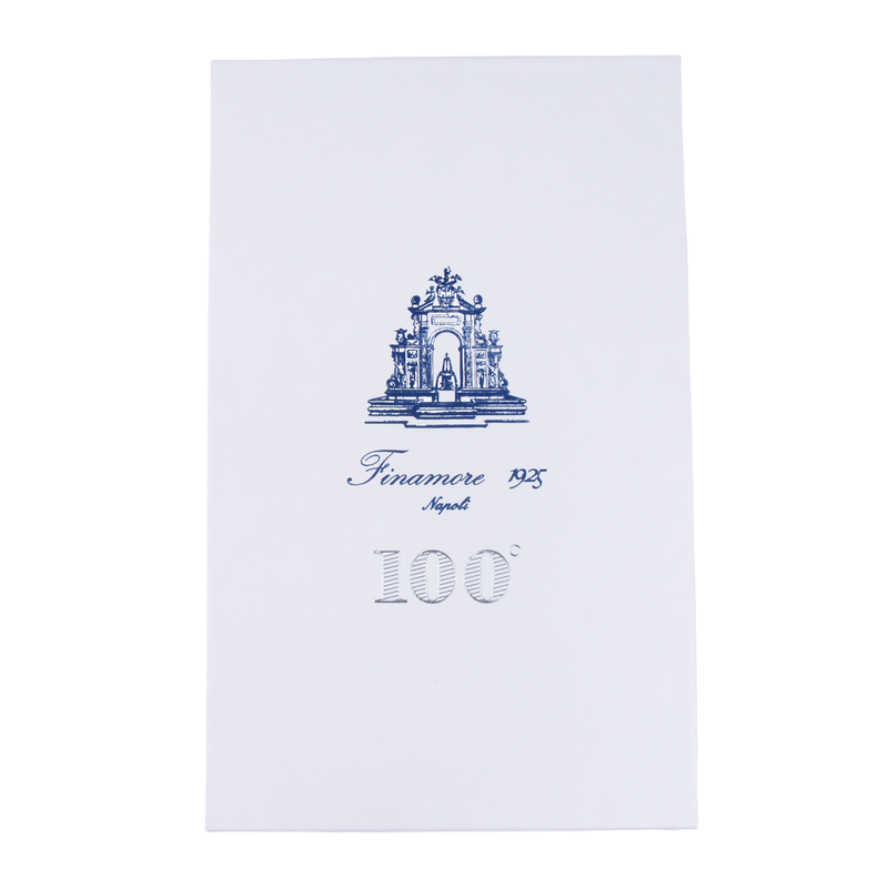 Finamore 1925 Hemd in Dunkelblau schmale Milano Passform