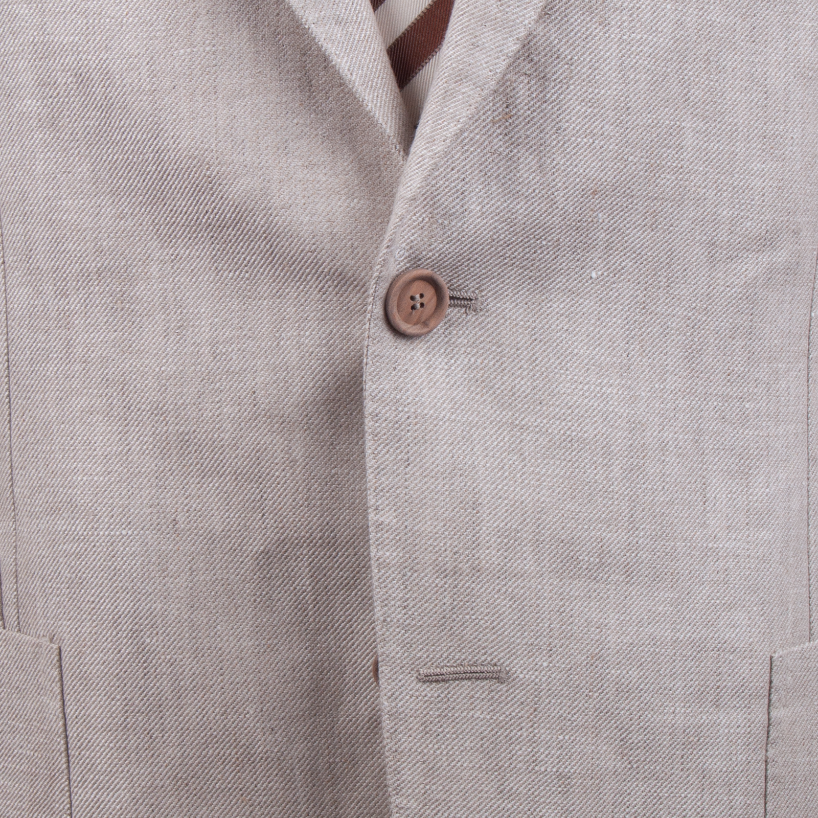 Gaiola Sommeranzug aus purem Leinen in Beige