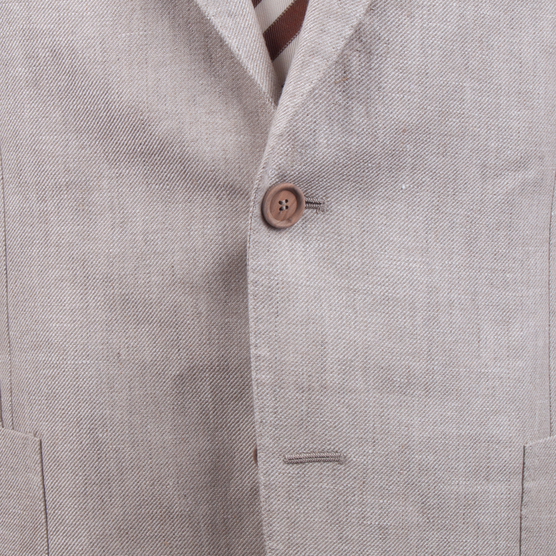 Gaiola Sommeranzug aus purem Leinen in Beige