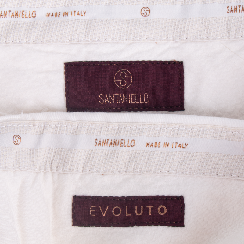 Santaniello cotton trousers Evoluto White