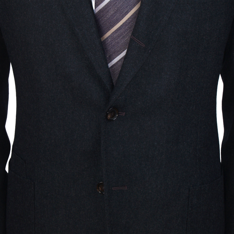 Gaiola Napoli cashmere jacket black melange
