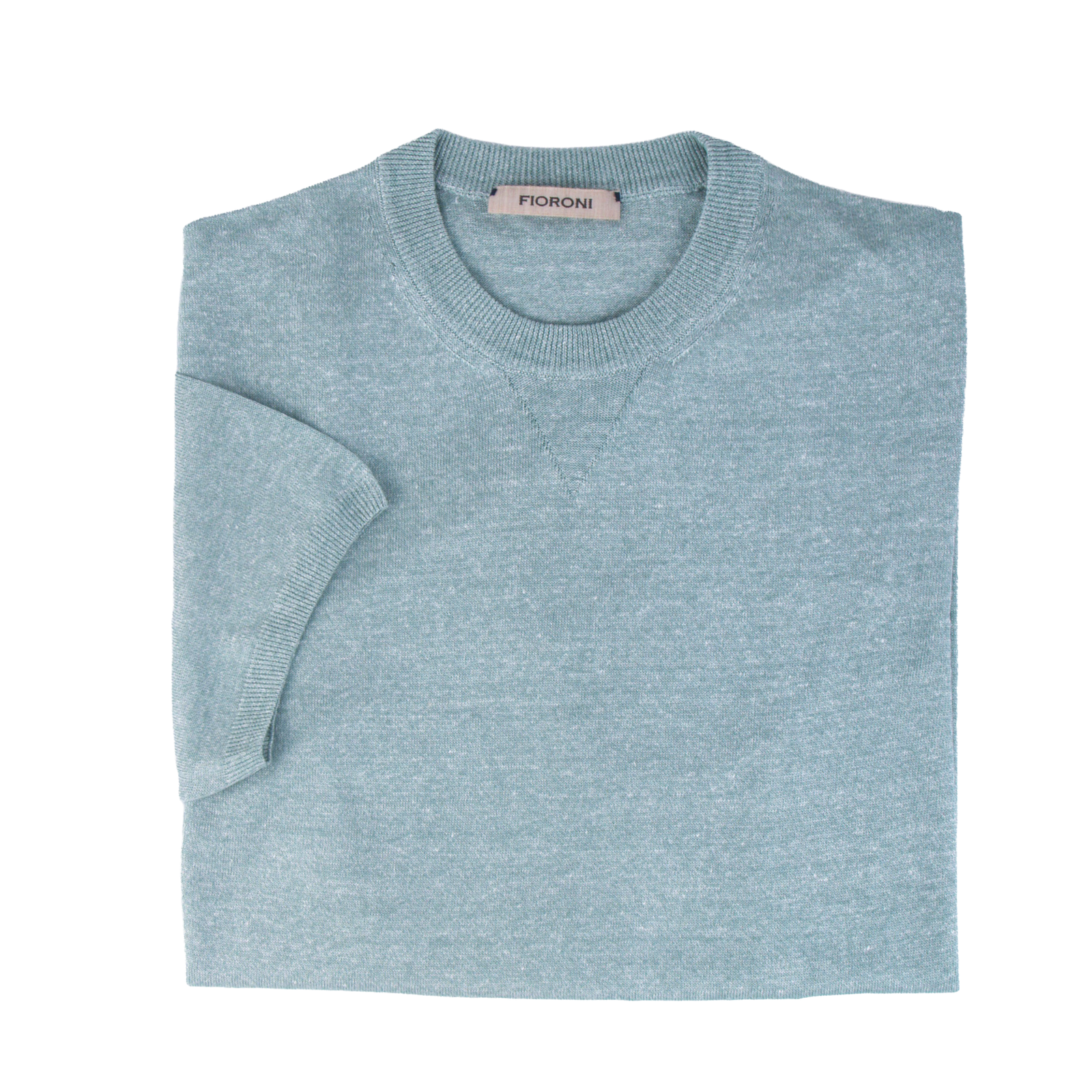 Fioroni pastellgrüne Strick T-Shirt