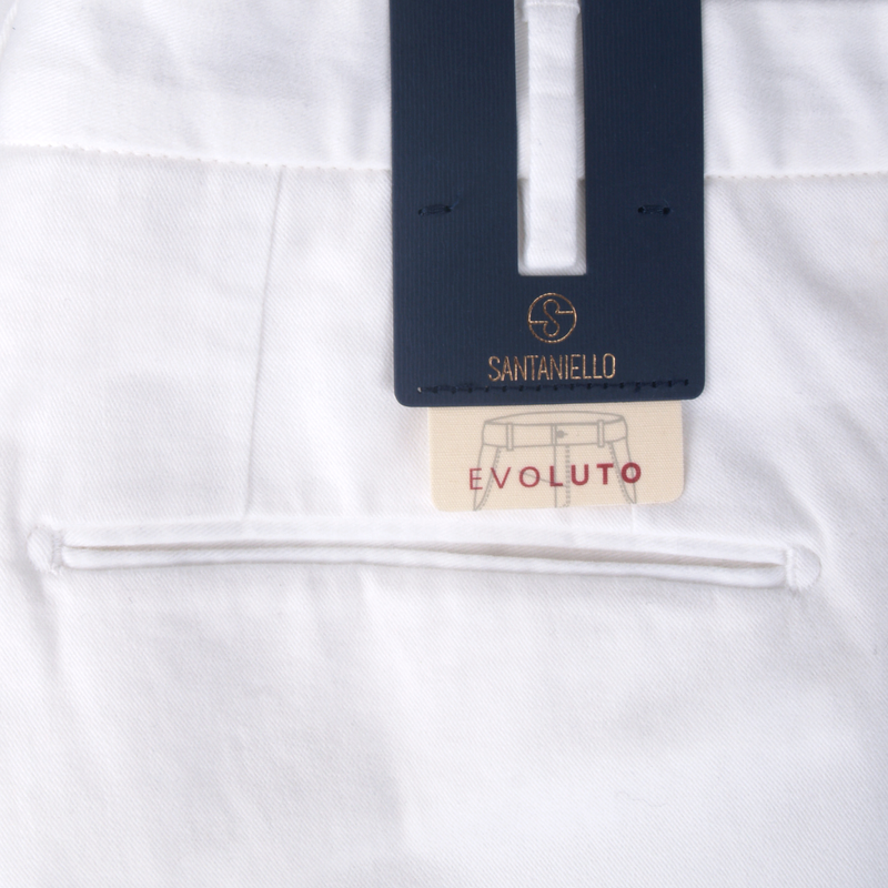 Santaniello Evoluto trousers in classic white