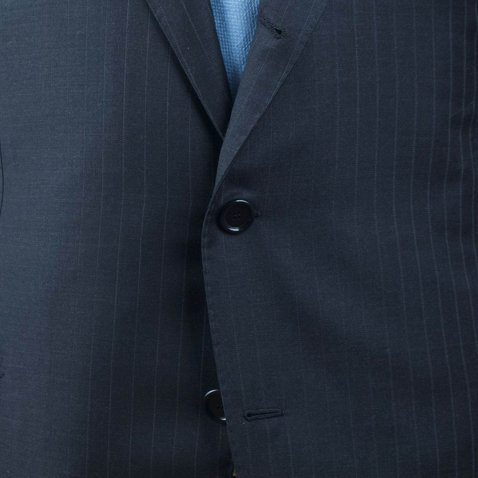 Cesare Attolini Anzug in dunkelgrau mit Nadelstreifen