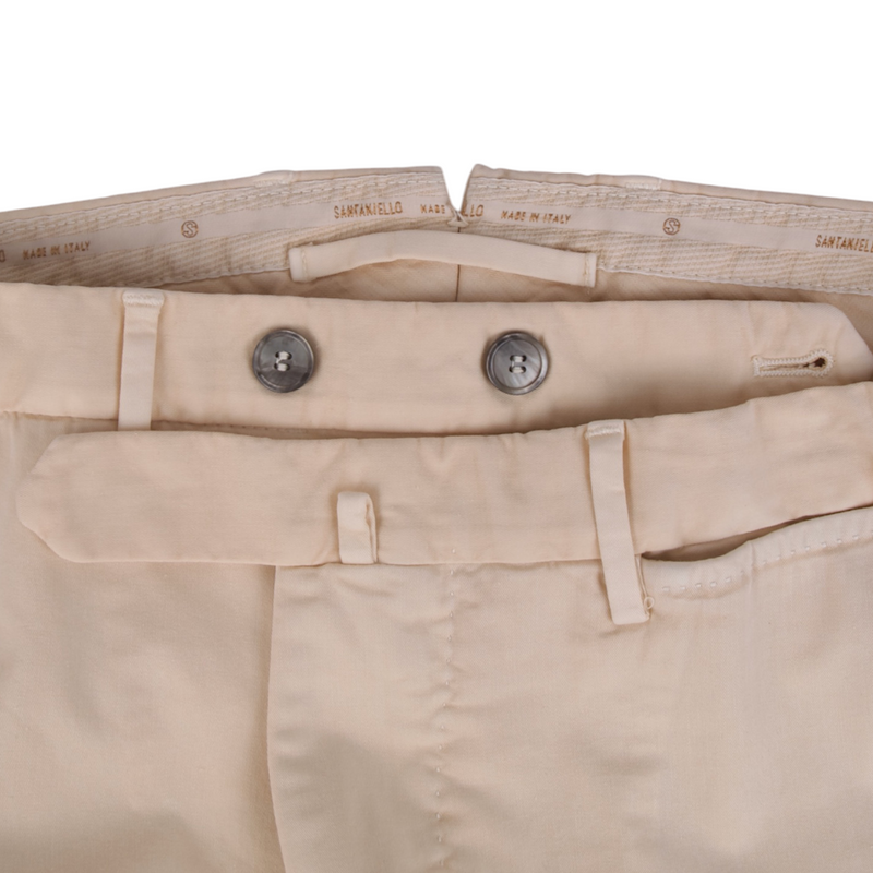 Santaniello Baumwollhose Evoluto Elfenbeinfarbe