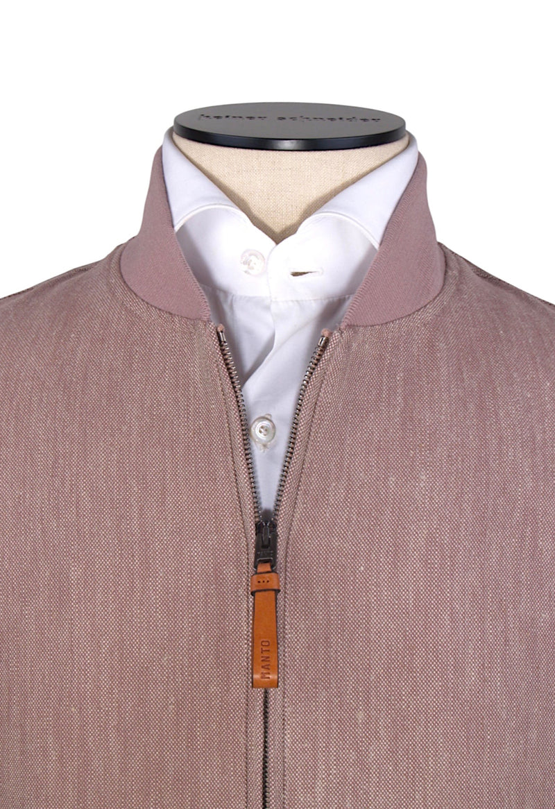 Manto Jacke Leinen Mix in Altrosa