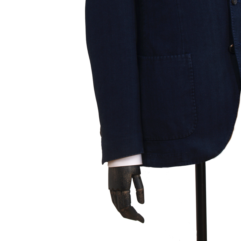 Santaniello cotton jacket in dark blue
