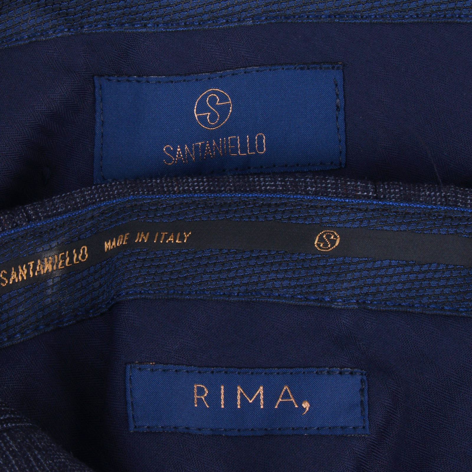 Santaniello trousers in extra-fine wool dark blue