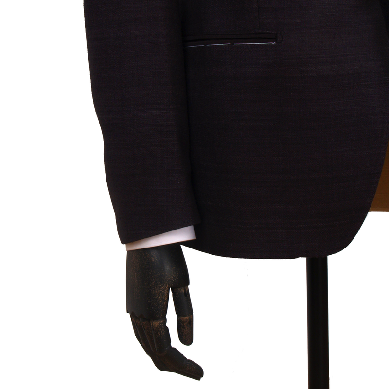 Gaiola silk tuxedo in dark brown