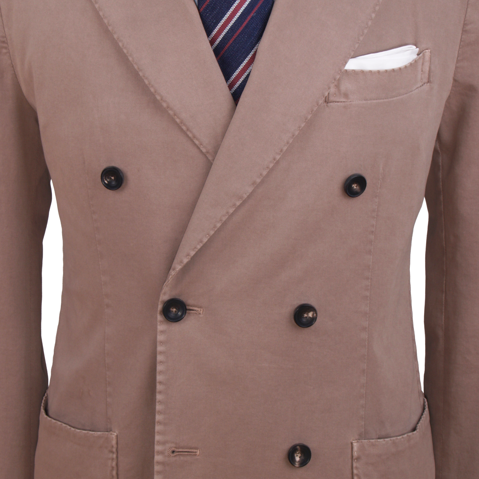 Santaniello cotton suit in sand rose