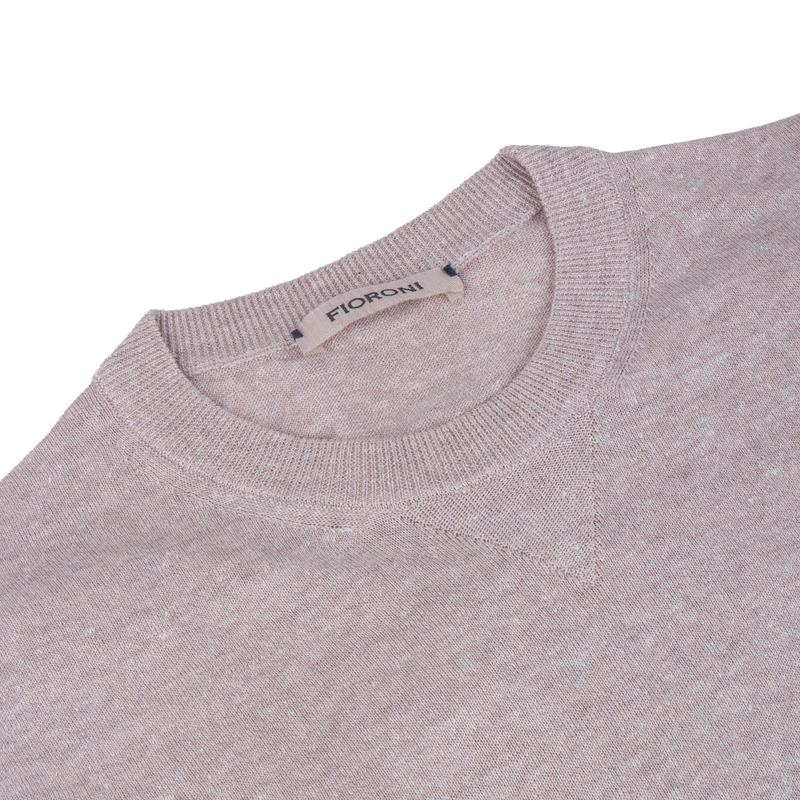 Fioroni beiges Strick T-Shirt